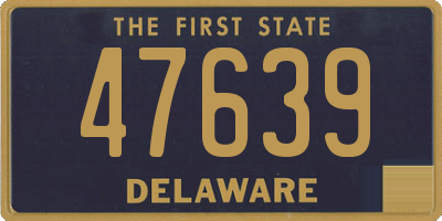 DE license plate 47639
