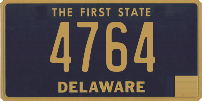 DE license plate 4764