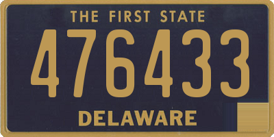 DE license plate 476433