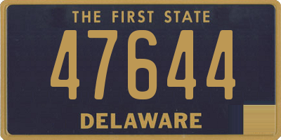 DE license plate 47644