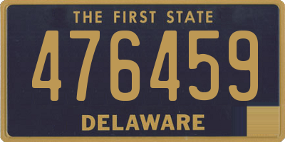 DE license plate 476459