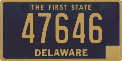 DE license plate 47646
