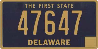 DE license plate 47647