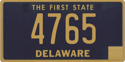 DE license plate 4765