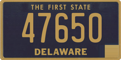 DE license plate 47650