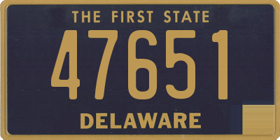 DE license plate 47651