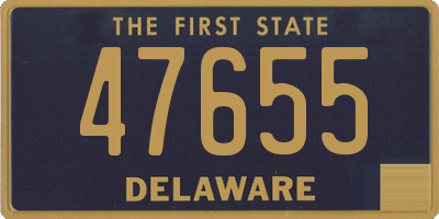 DE license plate 47655