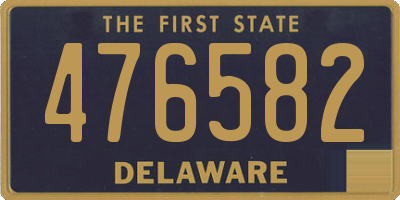 DE license plate 476582