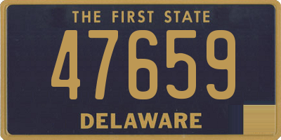 DE license plate 47659