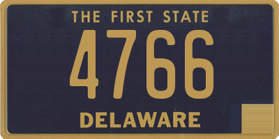 DE license plate 4766