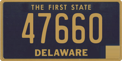 DE license plate 47660