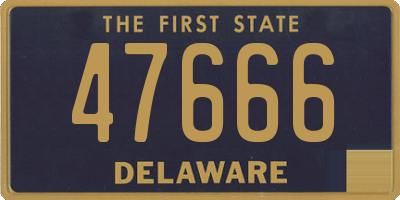 DE license plate 47666