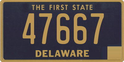 DE license plate 47667