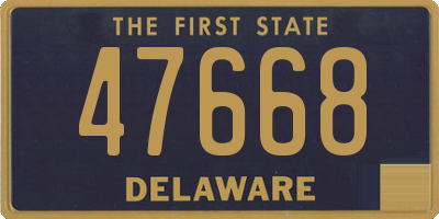 DE license plate 47668