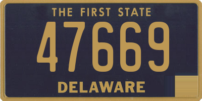 DE license plate 47669