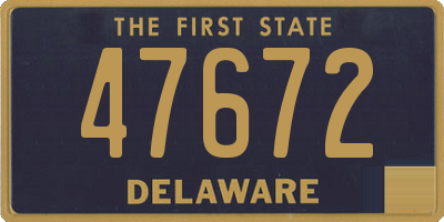 DE license plate 47672
