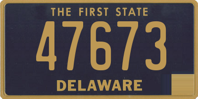 DE license plate 47673
