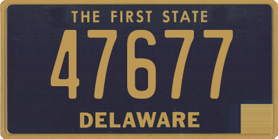 DE license plate 47677