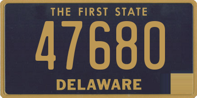 DE license plate 47680