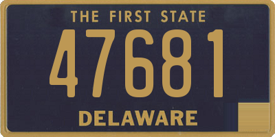 DE license plate 47681