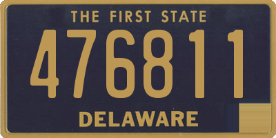 DE license plate 476811