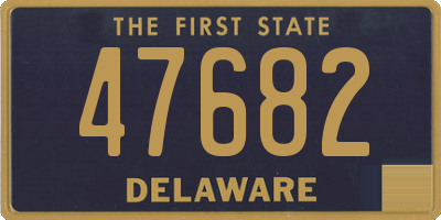 DE license plate 47682