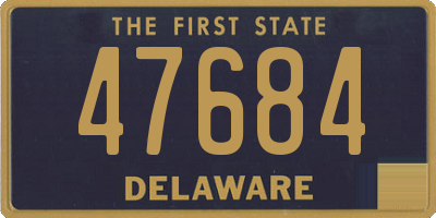 DE license plate 47684