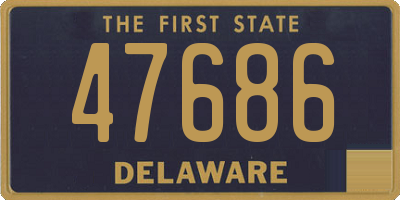 DE license plate 47686