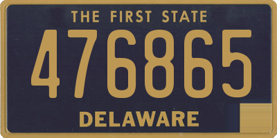 DE license plate 476865