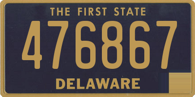 DE license plate 476867