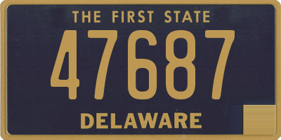 DE license plate 47687