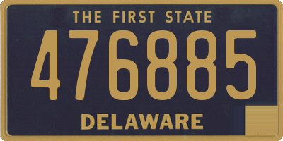 DE license plate 476885