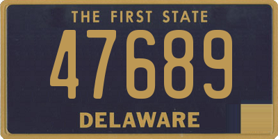 DE license plate 47689