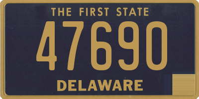 DE license plate 47690