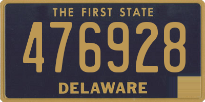 DE license plate 476928