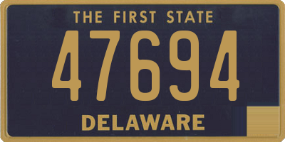 DE license plate 47694