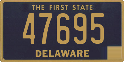 DE license plate 47695