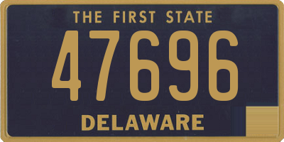 DE license plate 47696