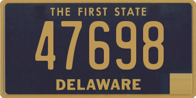 DE license plate 47698