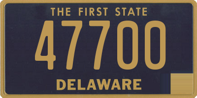 DE license plate 47700