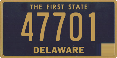 DE license plate 47701