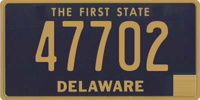 DE license plate 47702