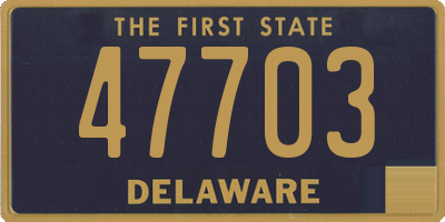 DE license plate 47703