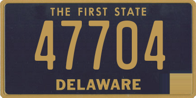 DE license plate 47704