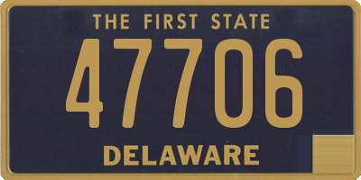 DE license plate 47706