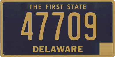 DE license plate 47709