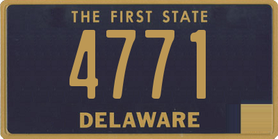 DE license plate 4771