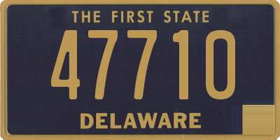 DE license plate 47710