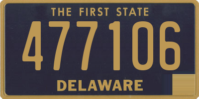 DE license plate 477106