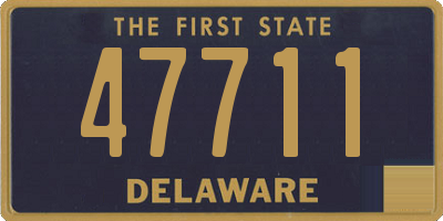 DE license plate 47711